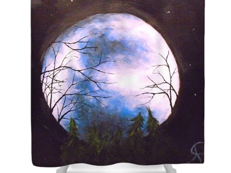 Blue Moon - Shower Curtain Online Sale